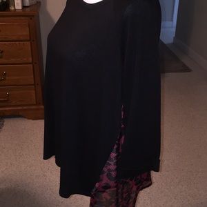 Fever Tops - Ragland with Sheer Back Fever Tops - Ragland with Sheer Back